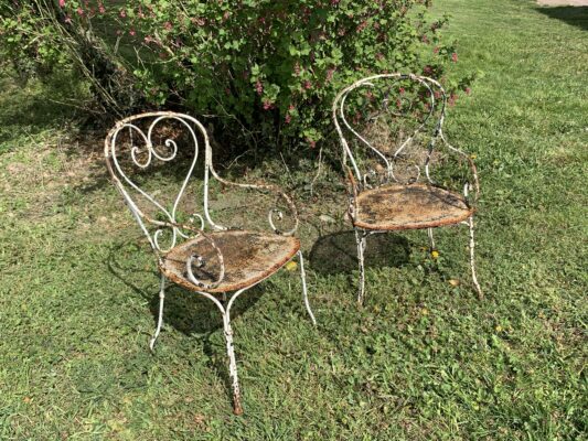 Lot de 2 fauteuils de jardin