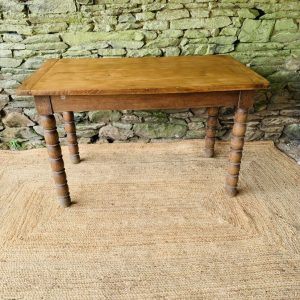 Table pieds bobines 1m20
