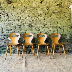 Ensemble de 4 chaises de bistrot Baumann modèle Fourmi