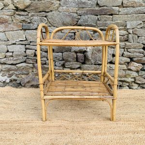 Table de chevet en rotin