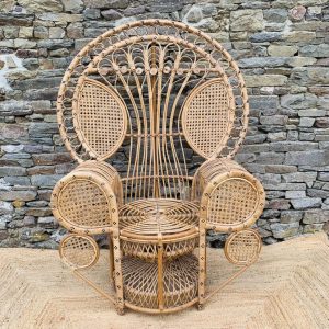 Fauteuil Emmanuel en rotin et osier naturel