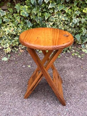 Tabouret rond pliant