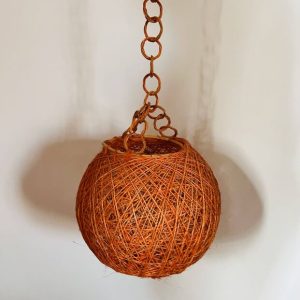 Suspension boule vintage années 70