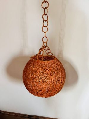 Suspension boule vintage années 70
