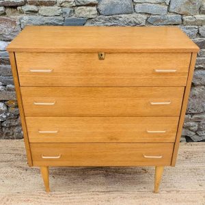 Commode vintage 4 tiroirs – Années 60/70