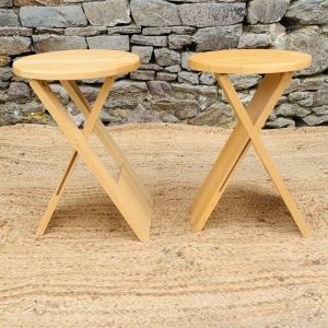 Paire de tabourets pliants vintage Suzy par Adrian Reed